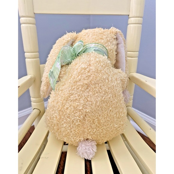 Dan Dee Plush Bunny Yellow White Rabbit Easter Collector's Choice Floppy Ears - Picture 3 of 8